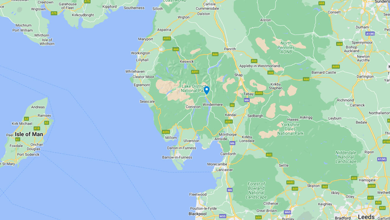 Lake District MTB routes on Google maps